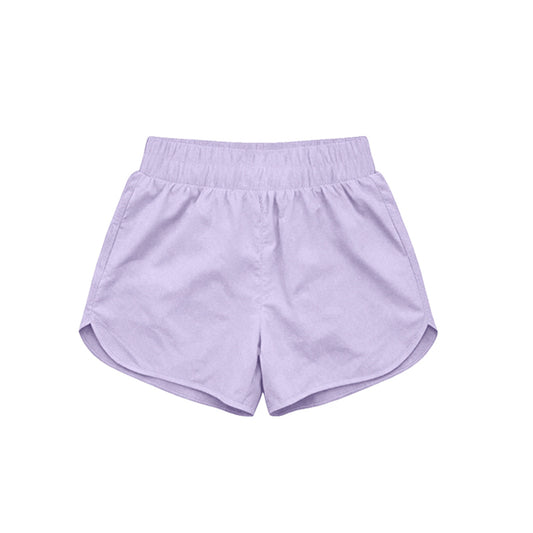 preorder Yoga SS0895 Solid Color Purple Girls Shorts