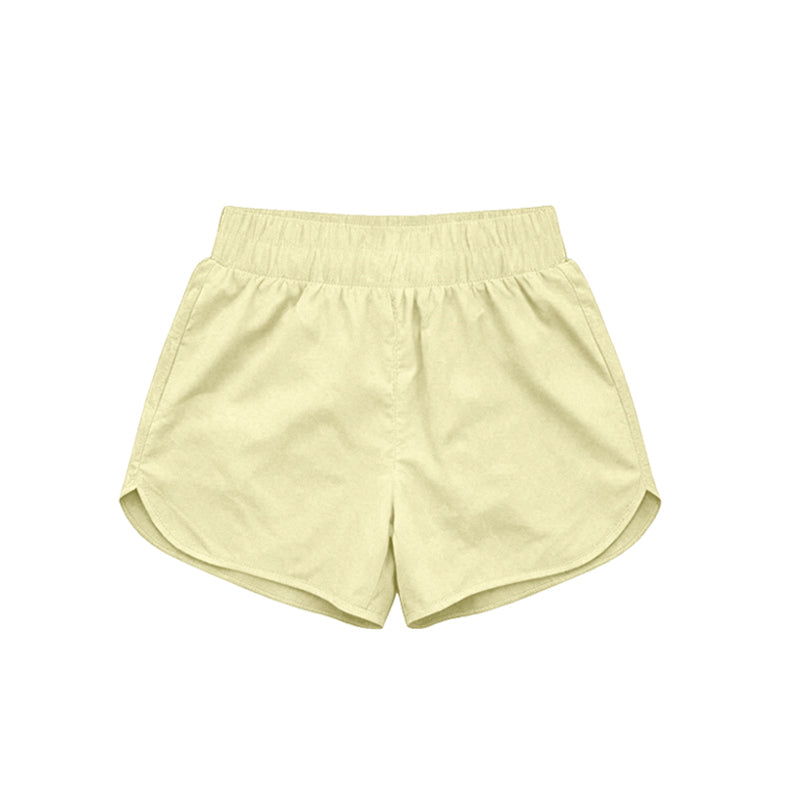 preorder Yoga SS0899 Solid Color Yellow Girls Shorts