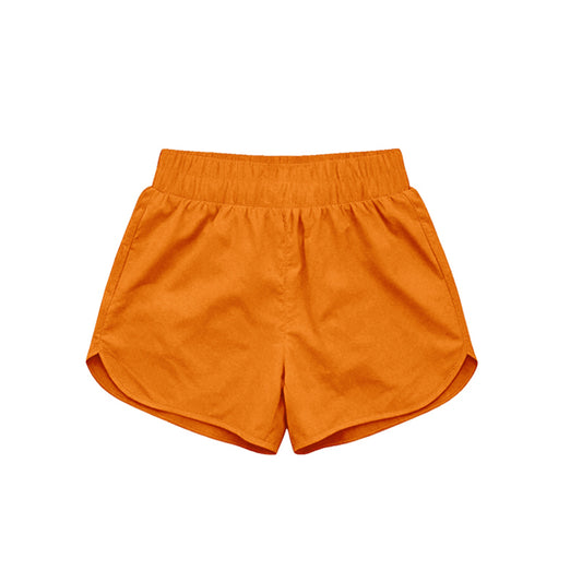 preorder Yoga SS0902 Solid Color Orange Girls Shorts
