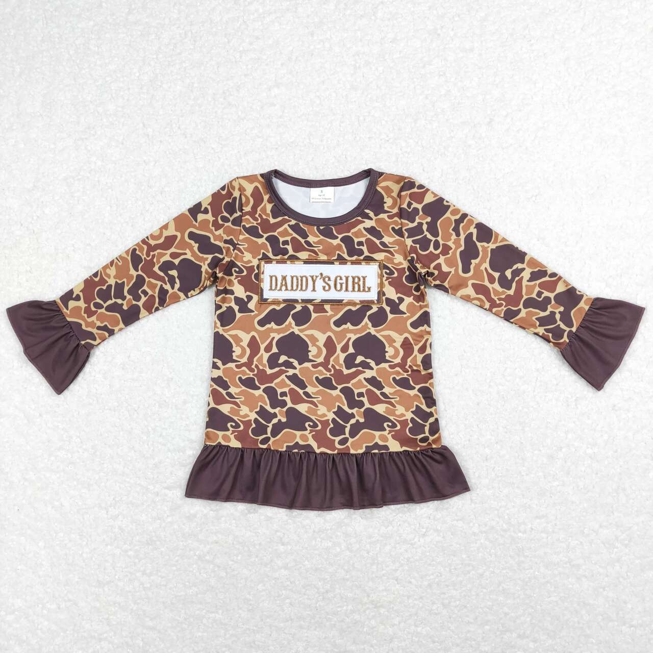 GT0404 Daddys girl camo long sleeve girls pullover