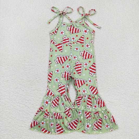 SR0453 Christmas its is the season cake shoulder strap girls jumpsuit