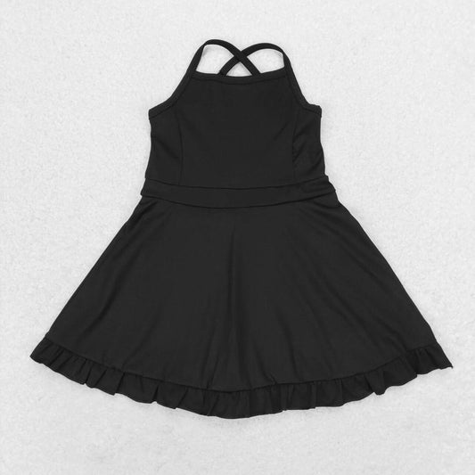 USA SHOP S0552 black girls tennis clothes