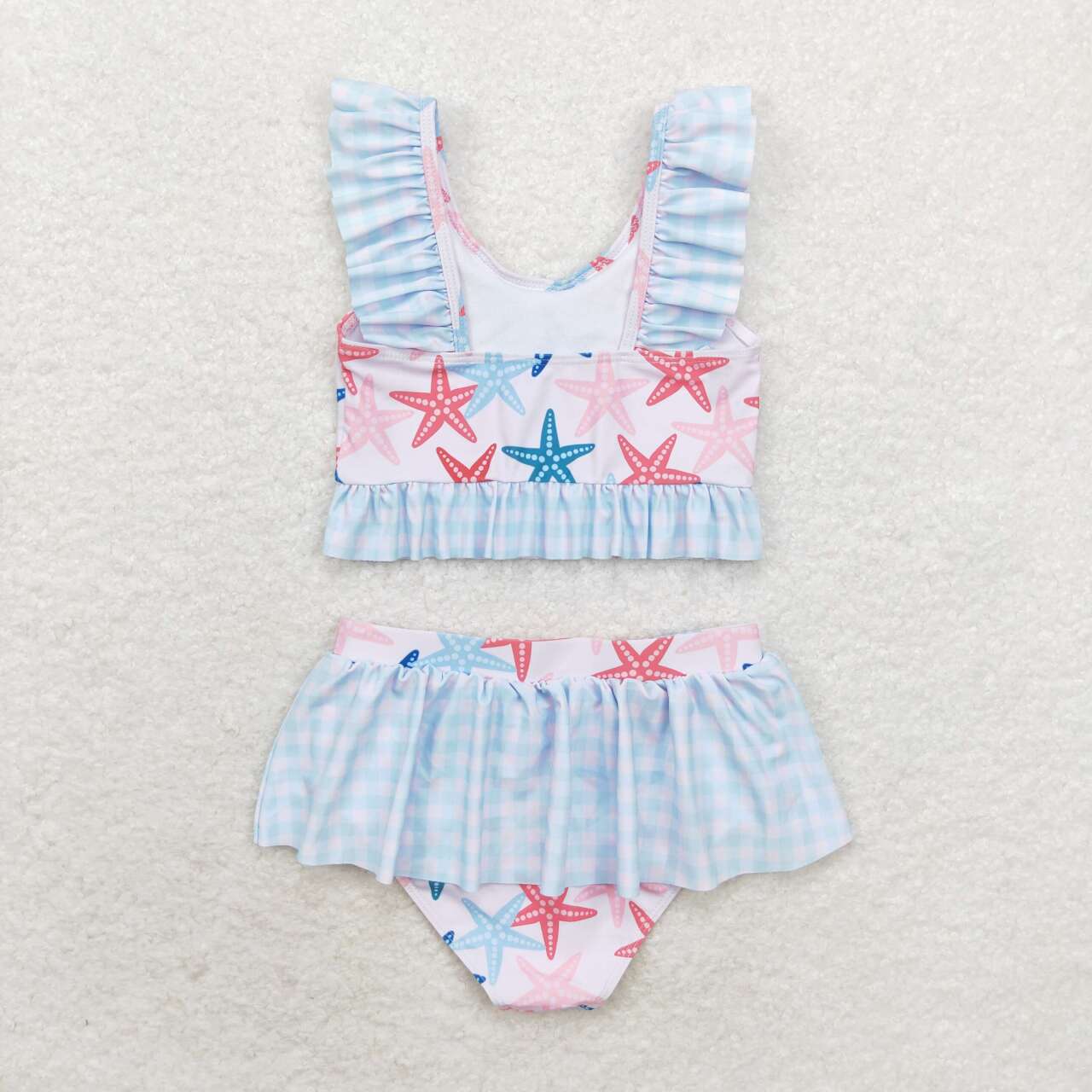 S0240 Starfish blue girls swimsuits