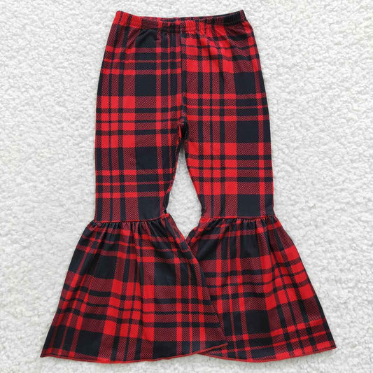 P0150 Red & Black Cell Girls Bell Pants