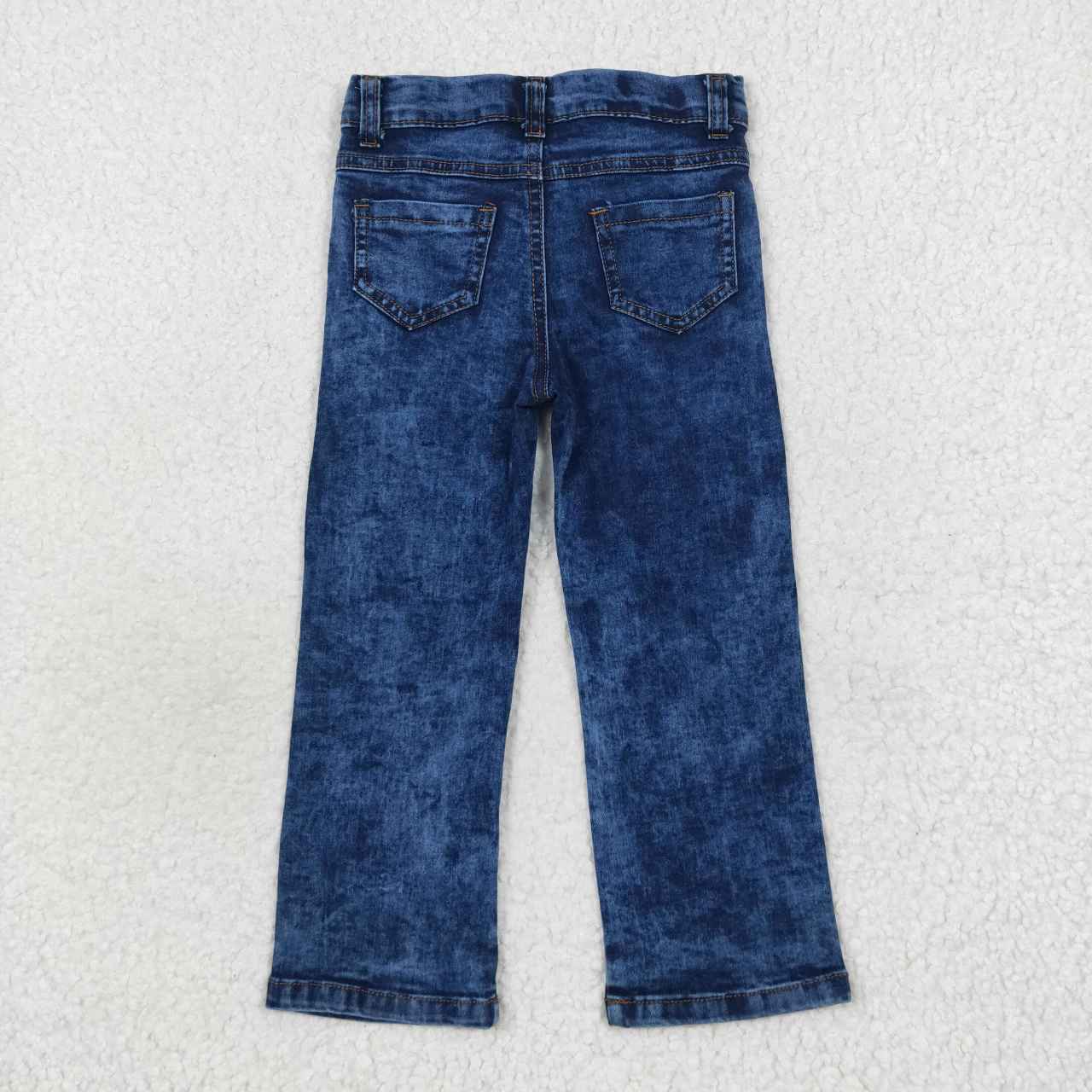 P0197 Dark Blue Ripped Boys Denim Jeans