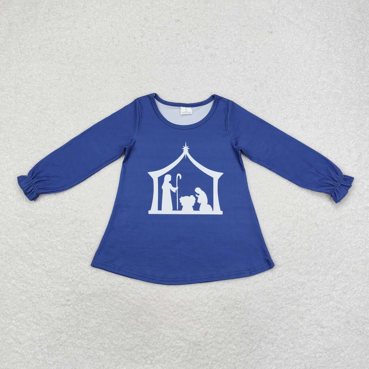 GT0642 The Nativity Story navy blue long sleeve girls top pullover