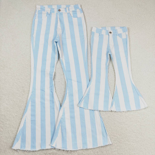 RTS mama and me blue striped jeans denim pants