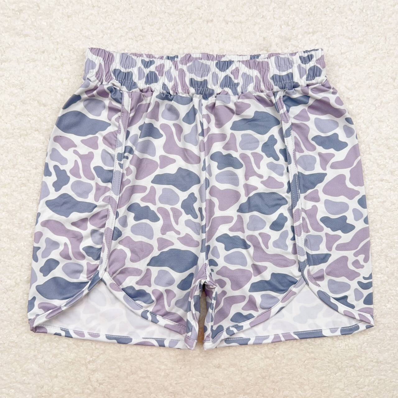 SS0363 grey camo adult shorts