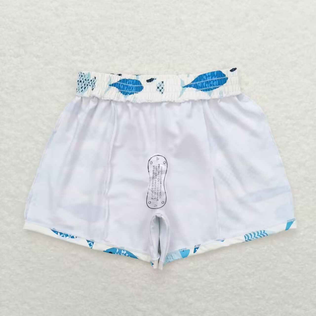 S0399 blue fishing boys swimming trunk