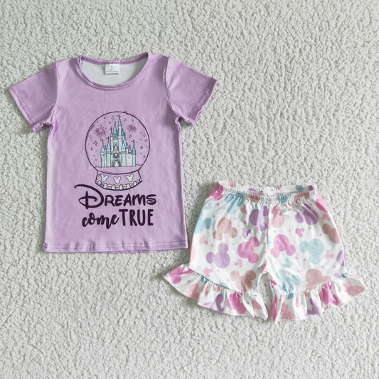 GSSO0050 Dreams Come True Cartoon Baby Girls Set