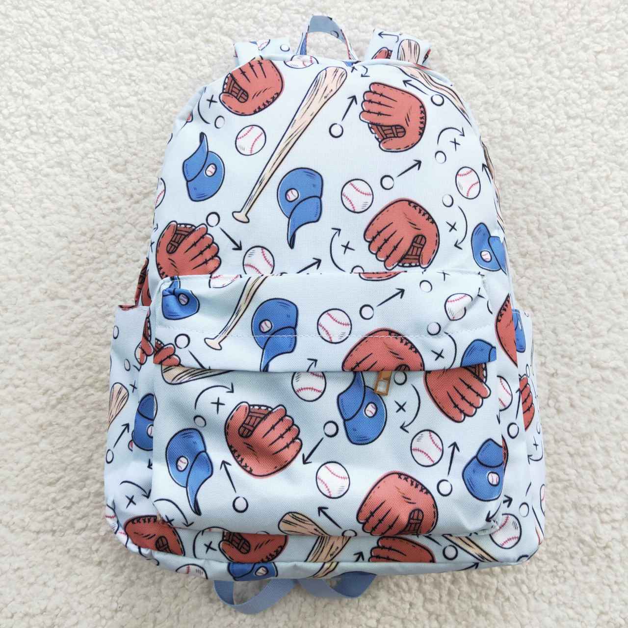 BA0075 Baseball glove blue kids bag