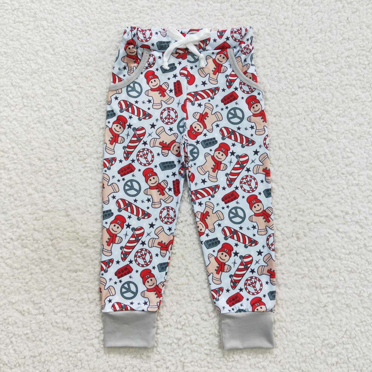 P0289 Christmas gingerbread man kids pants