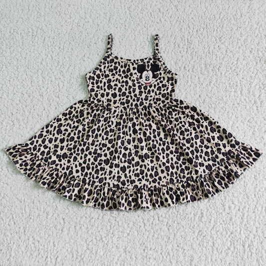 GSD0104 Leopard Print Cartoon Dress