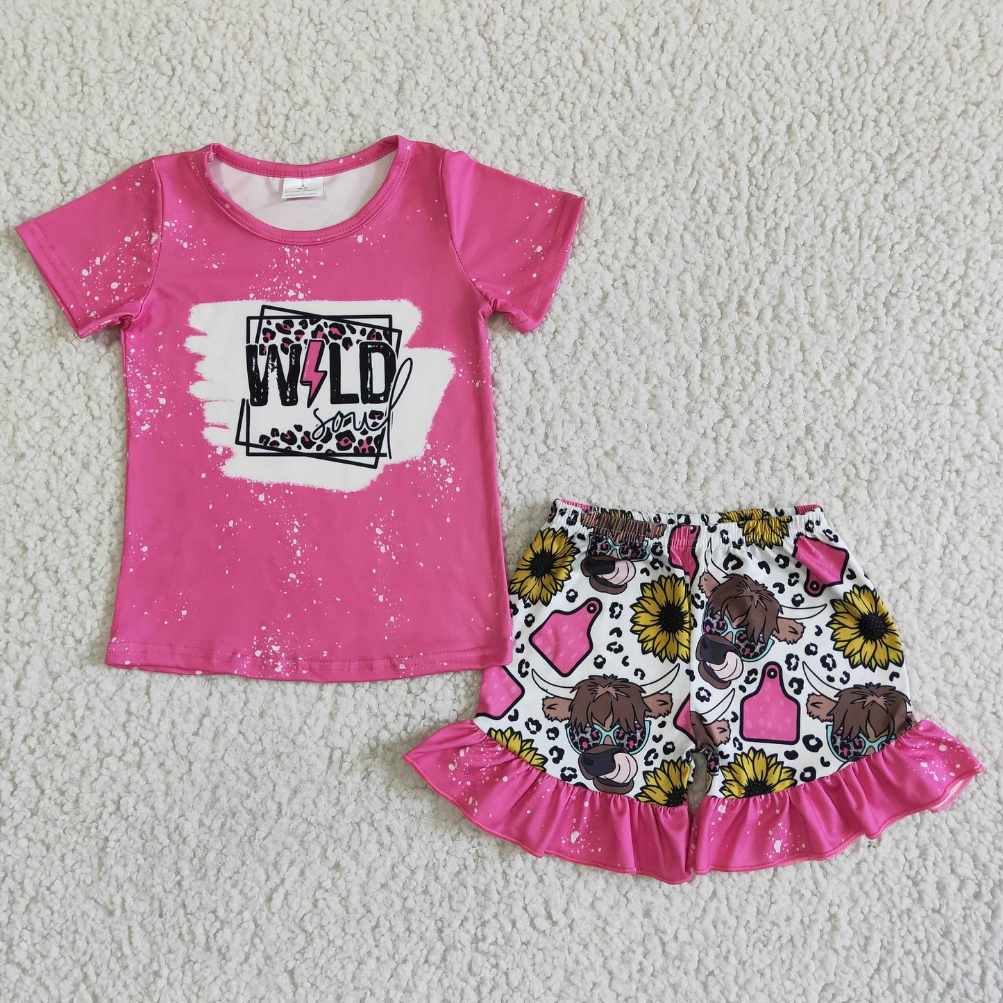 GSSO0067 Wild Hot Pink Summer Girls Outfits