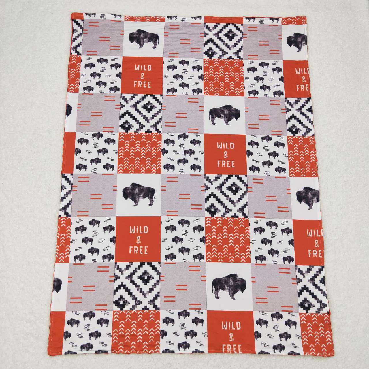 BL0072 Wild & free baby blanket