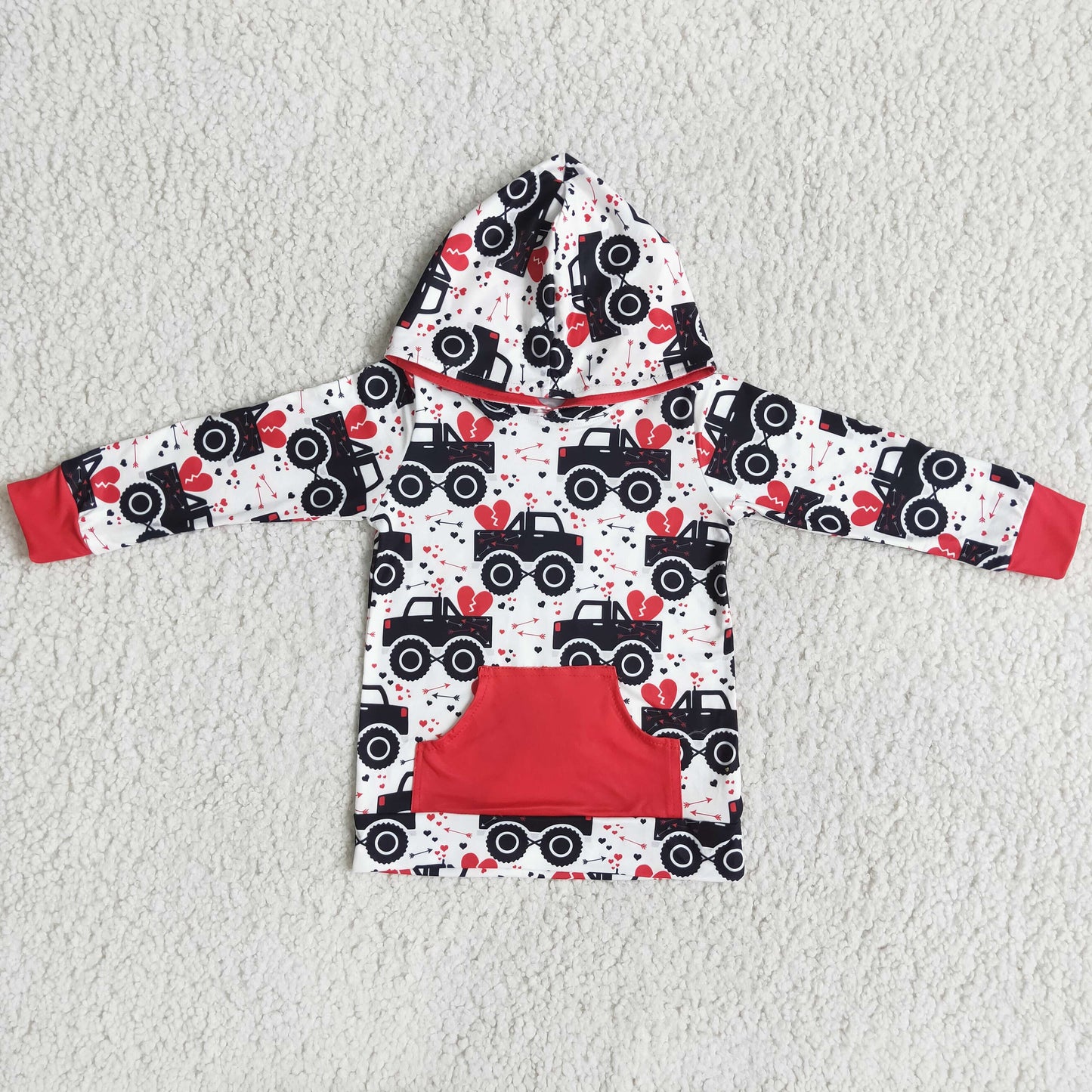 Valentine's Day Girls Hoodie Top