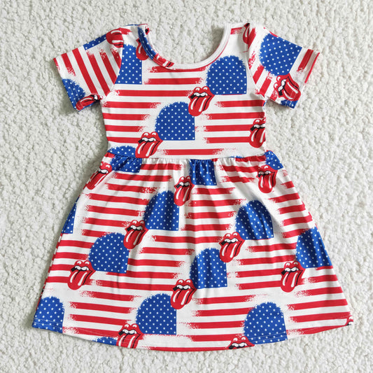 GSD0082 4th of july baby dress