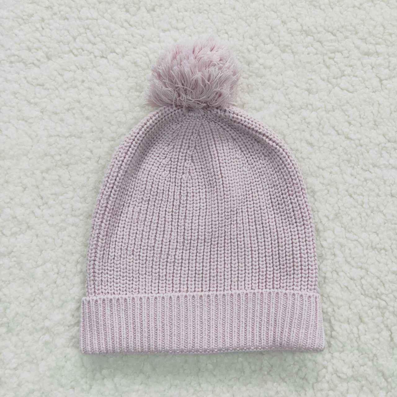 HA0006 Light purple knitter bobble hat