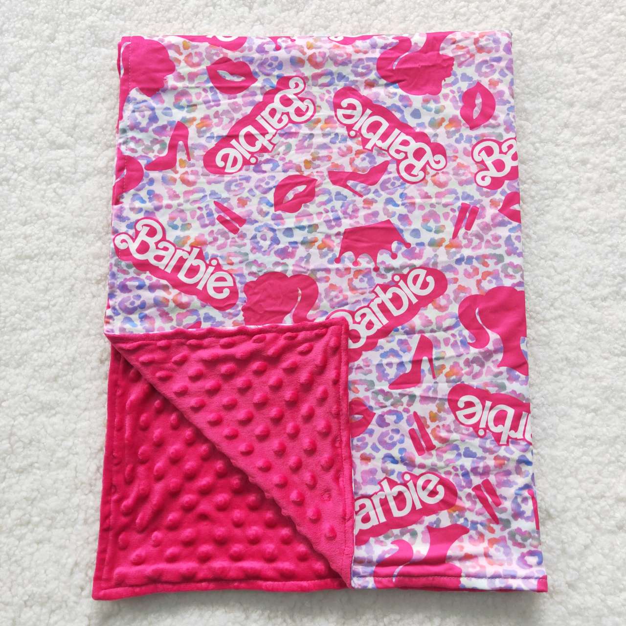BL0053 BA Hot Pink Baby Blanket