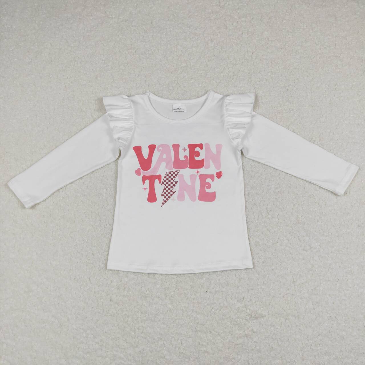 GT0440 Valentine's Day Valen Tine Long Sleeve Girls Top