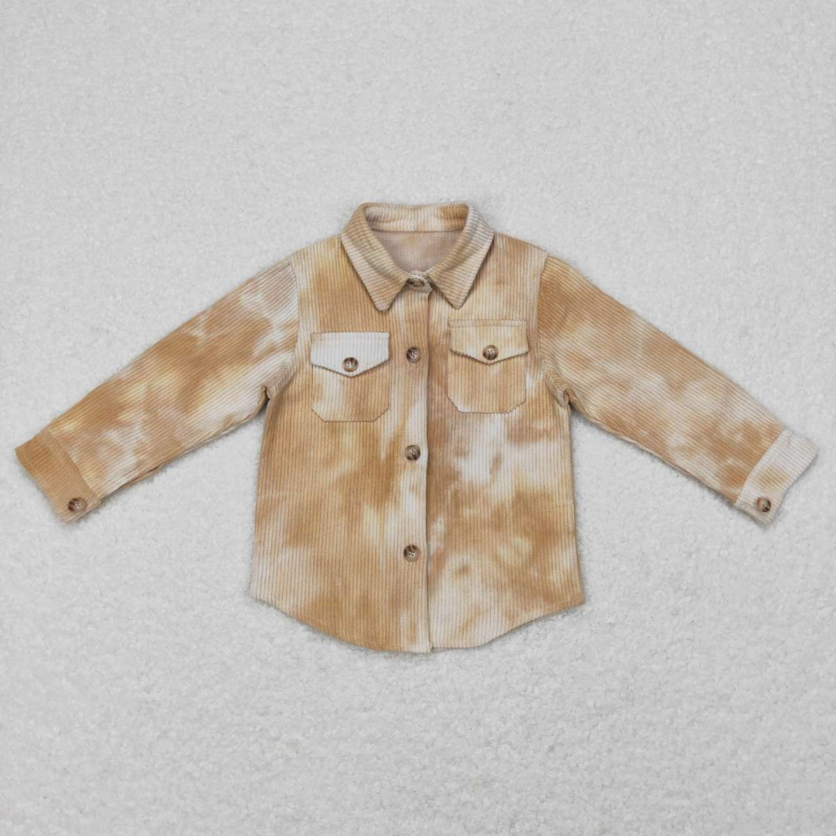 BT0262 Khaki Corduroy Kids Shirt Jacket