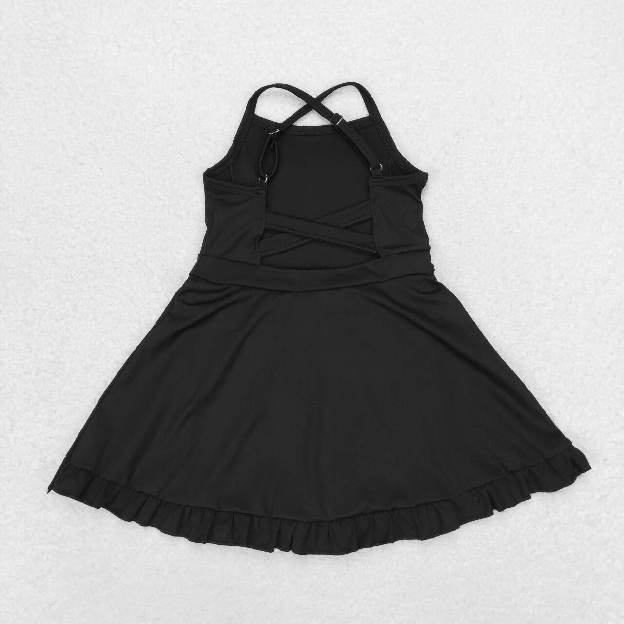 USA SHOP S0552 black girls tennis clothes