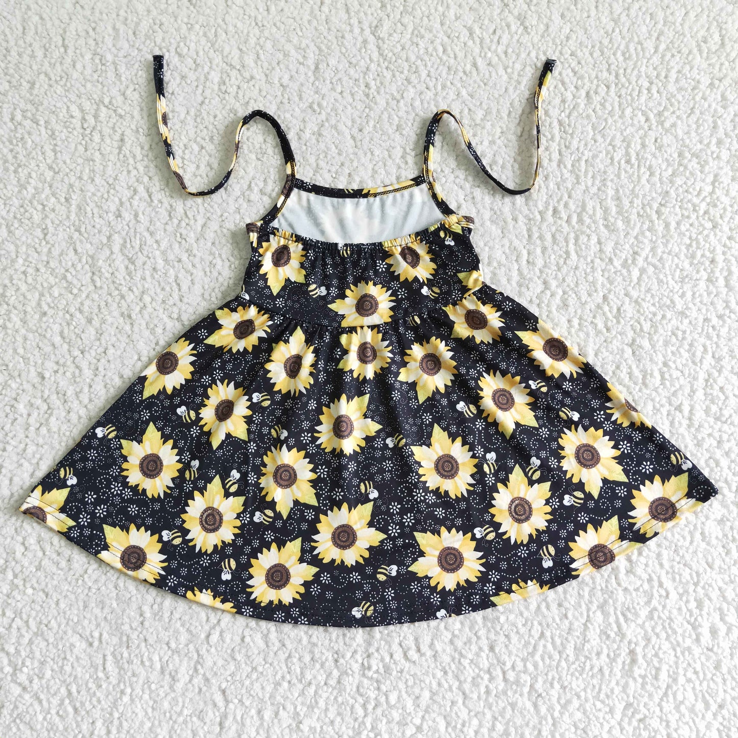GSD0036 Summer Sunflower Baby Girls Twirl Dress