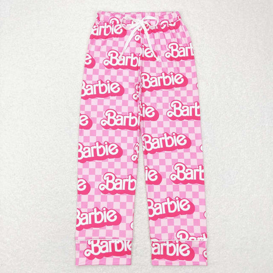 P0356 BA cartoon hot pink adult milk silk pants