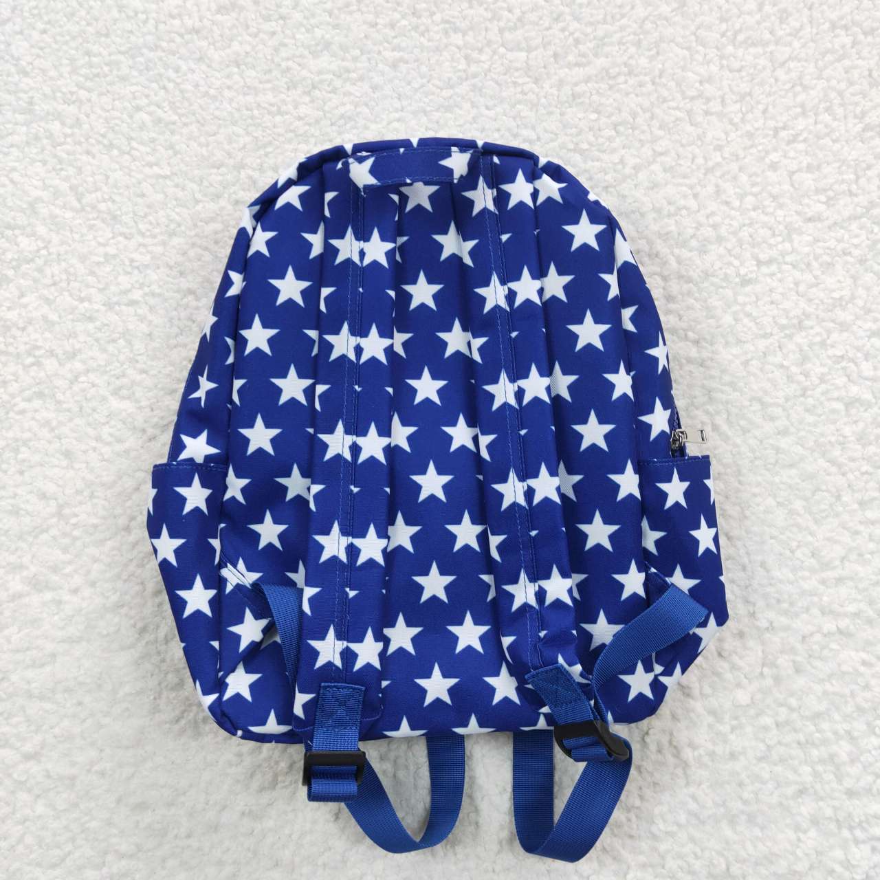 BA0053 4th of July Blue Star Red Striped Kids School Bag