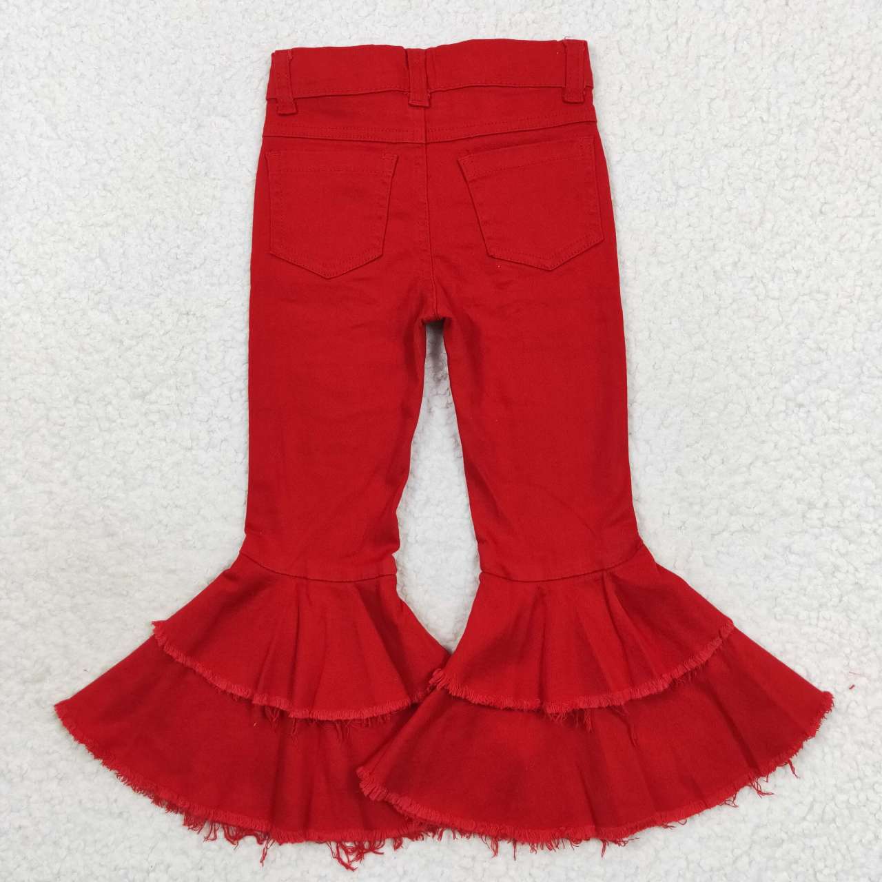 P0270 Red ripped denim pants girls pants