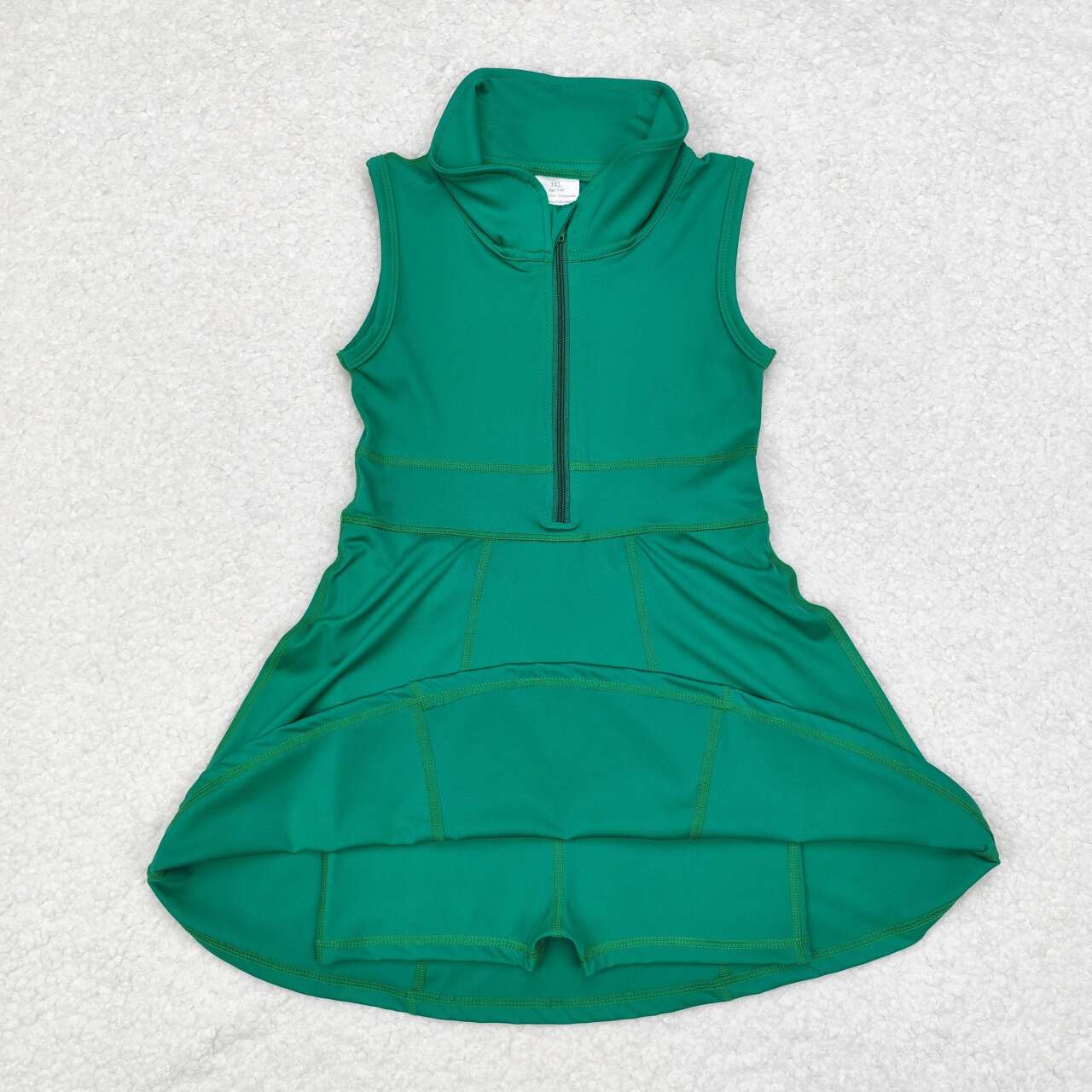 GSD1380 green sleeveless girls sportswear clothes