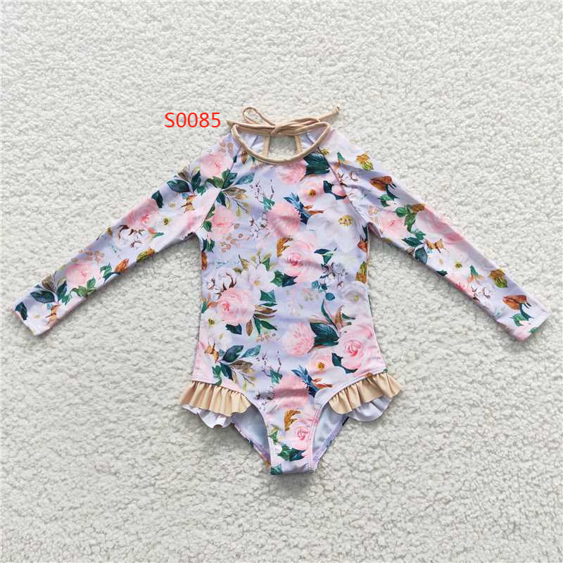 RTS Flowers Girls Bathing Suits Swimsuits