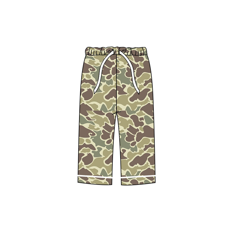 preorder P0353 Green camo adult milk silk pants