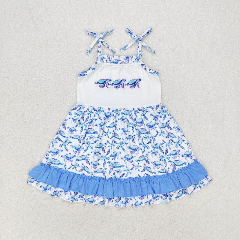 embroidery sea turtle sibling clothes RTS