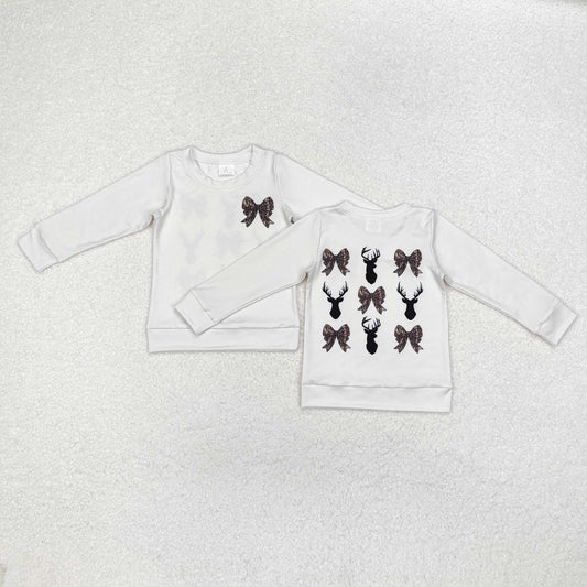 GT0760 hunting camo bows deer long sleeve girls top