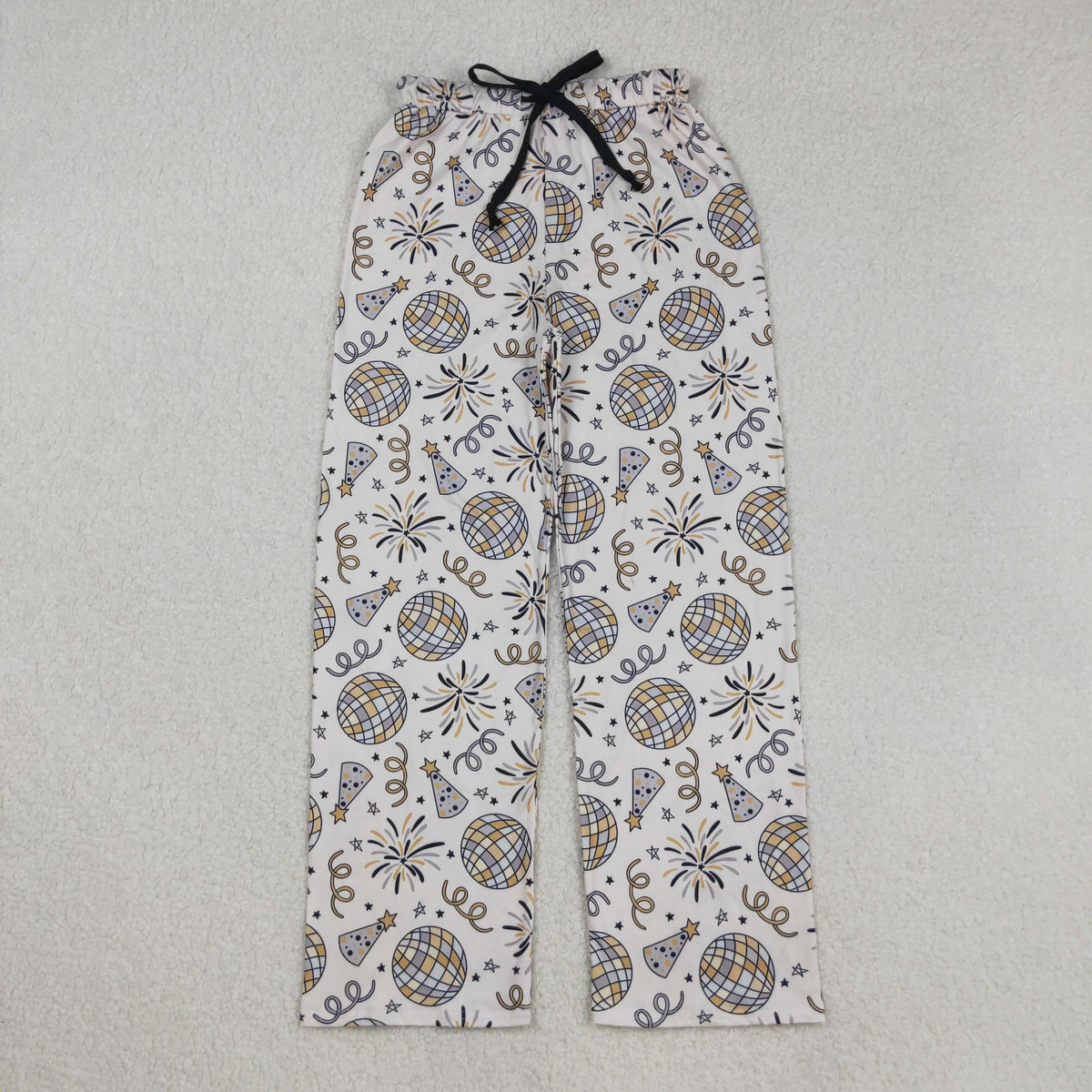 P0792 happy new year light firework adult woman pants
