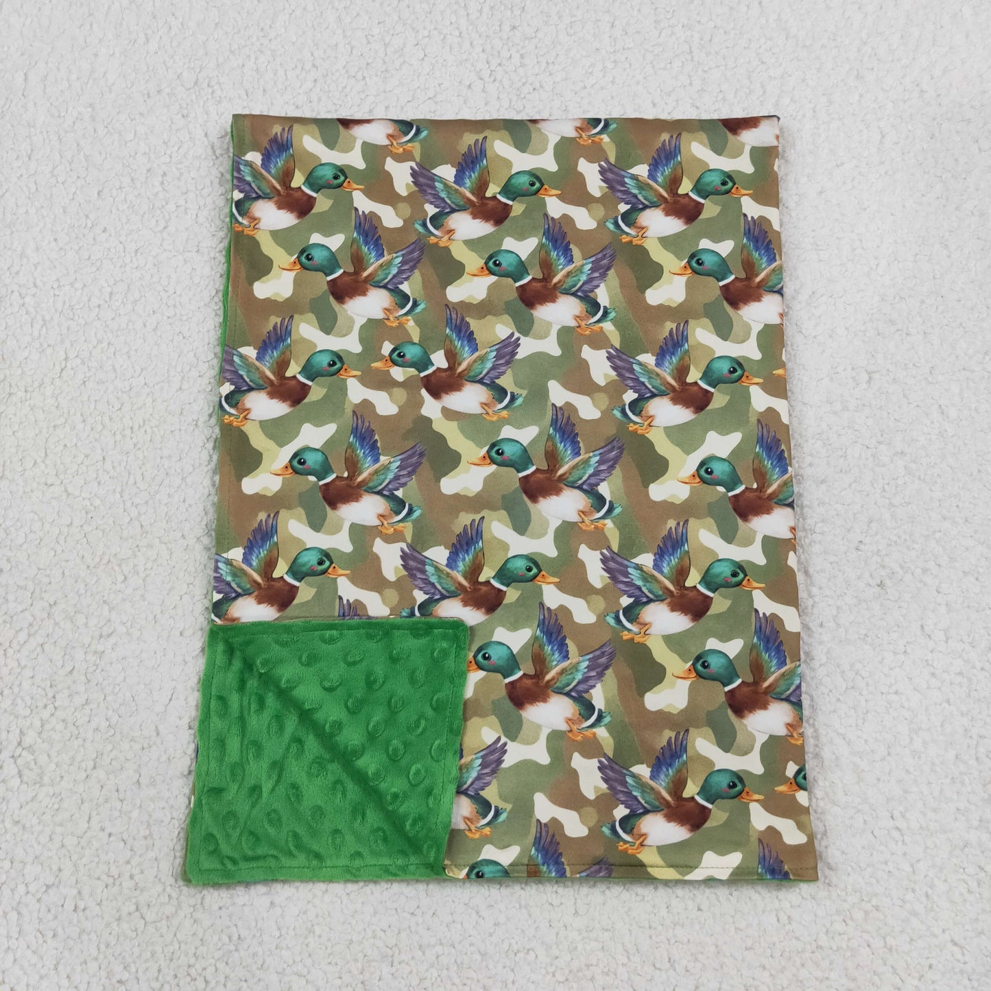 BL0286 Mallard Duck Green Baby Blanket