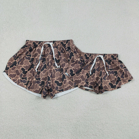 Yoga Hunting Camo Mama and Me Shorts Sibling Clothes RTS