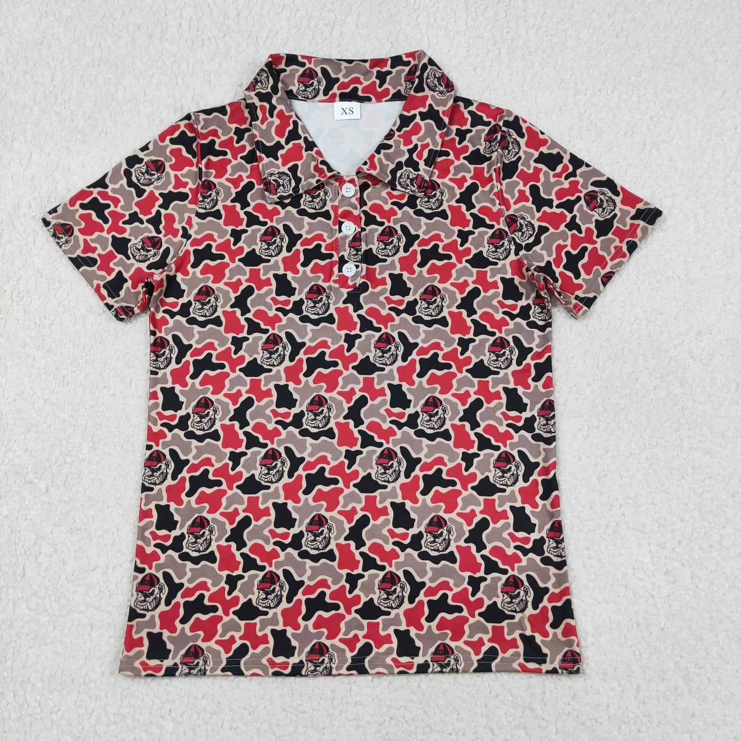 BT1718 Team Camo Short Sleeve Adult Man Top