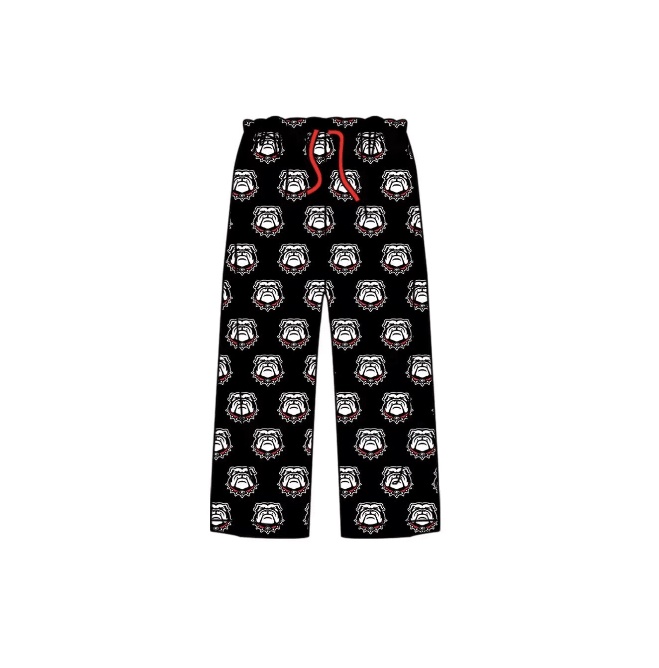 custom style go dawgs bulldog football black adult pants moq 3