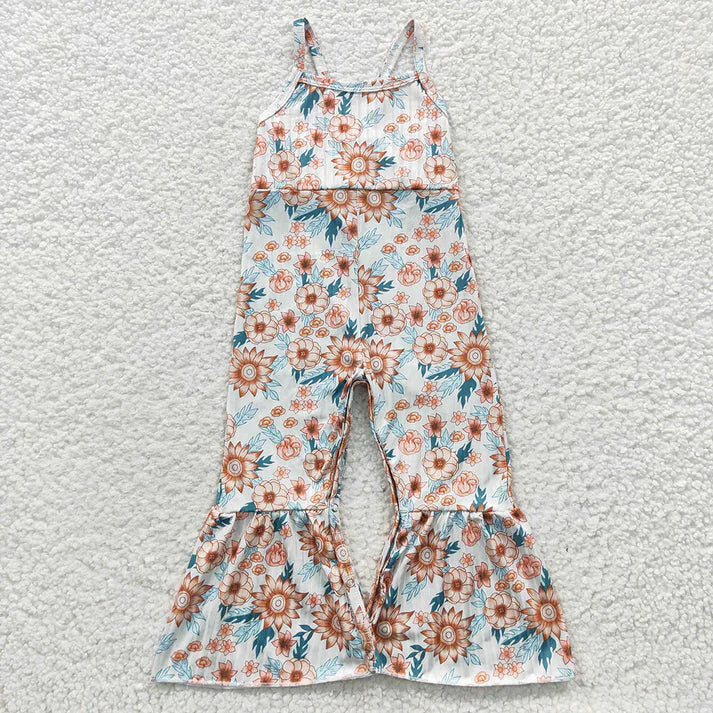 Summer flowers girls jumpsuits RTS Sibling Clothes