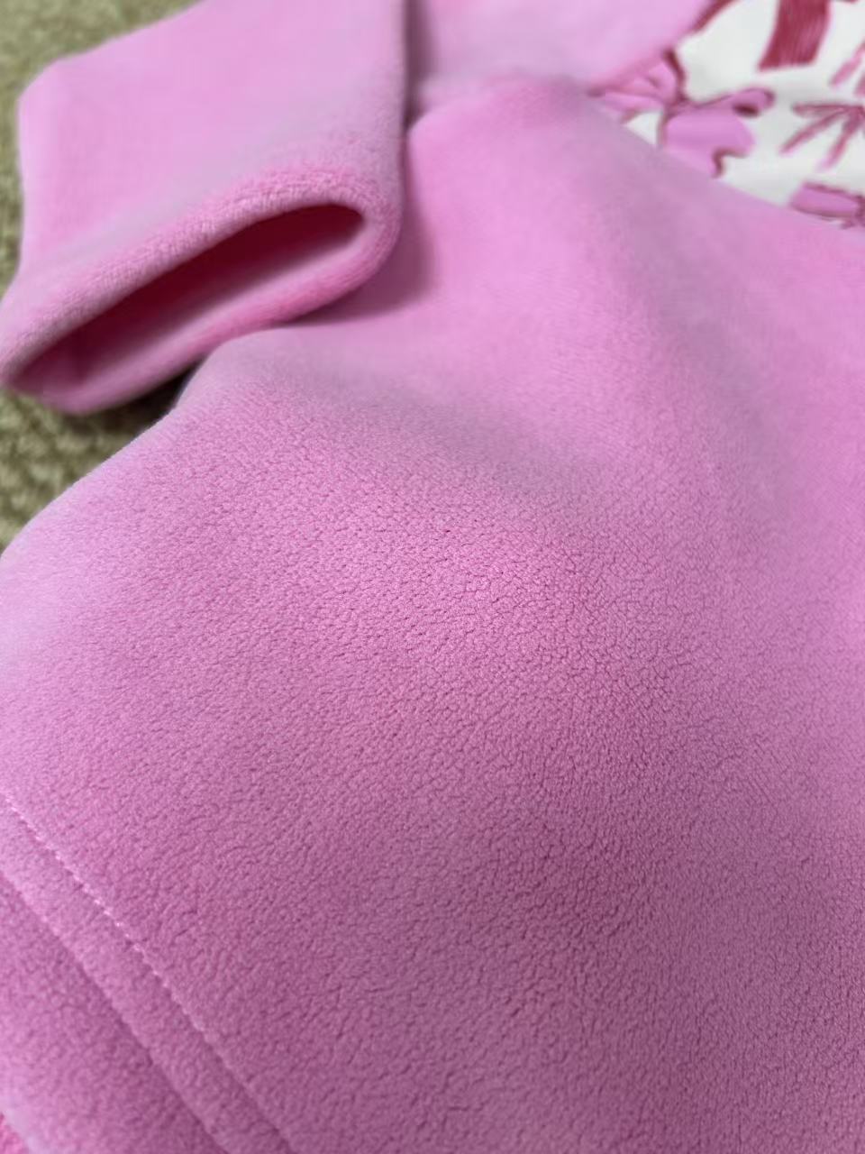 sherpa Christmas Santa/coquette bows pullover RTS Sibling Clothes