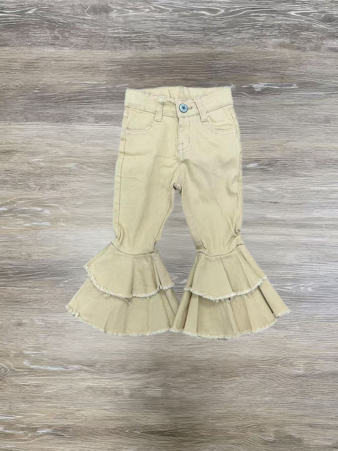 Colorful Bell-bottom Girls Jeans Sibling Clothes RTS