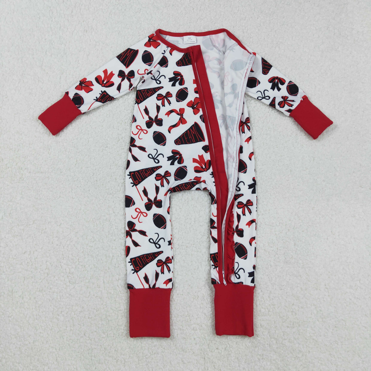 cheer go team romper RTS sibling clothes