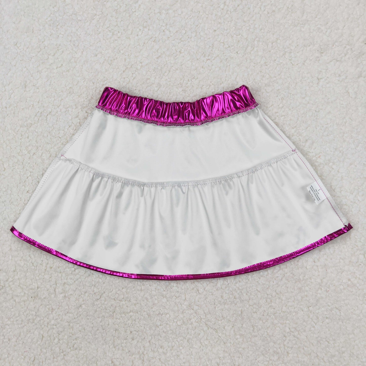 GLK0039 Purple Leather Girls Skirt