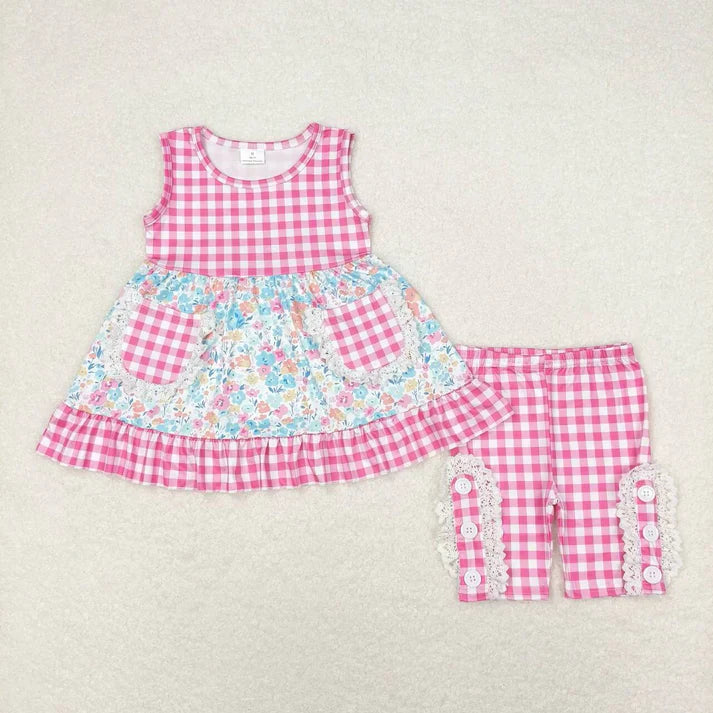 Summer pockets girls set RTS Sibling Clothes