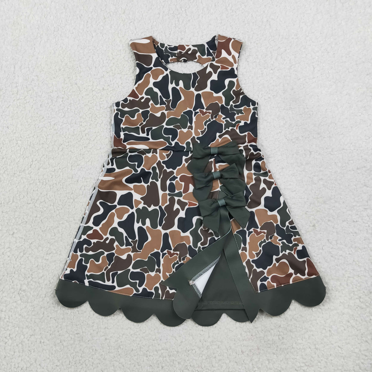 preorder Samples GSD4229 Yoga Camo Bows Skorts Sleeveless Girls Set