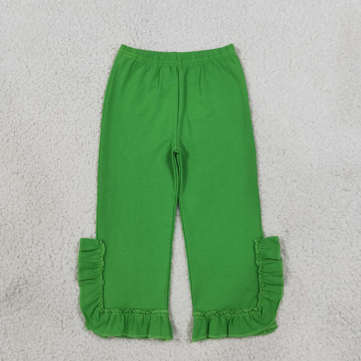 P1165 Green Ruffles Girls Pants