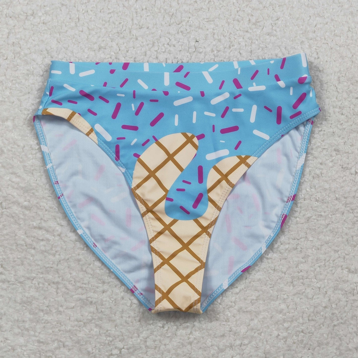 S0576 blue sprinkles adult woman swimsuits shorts