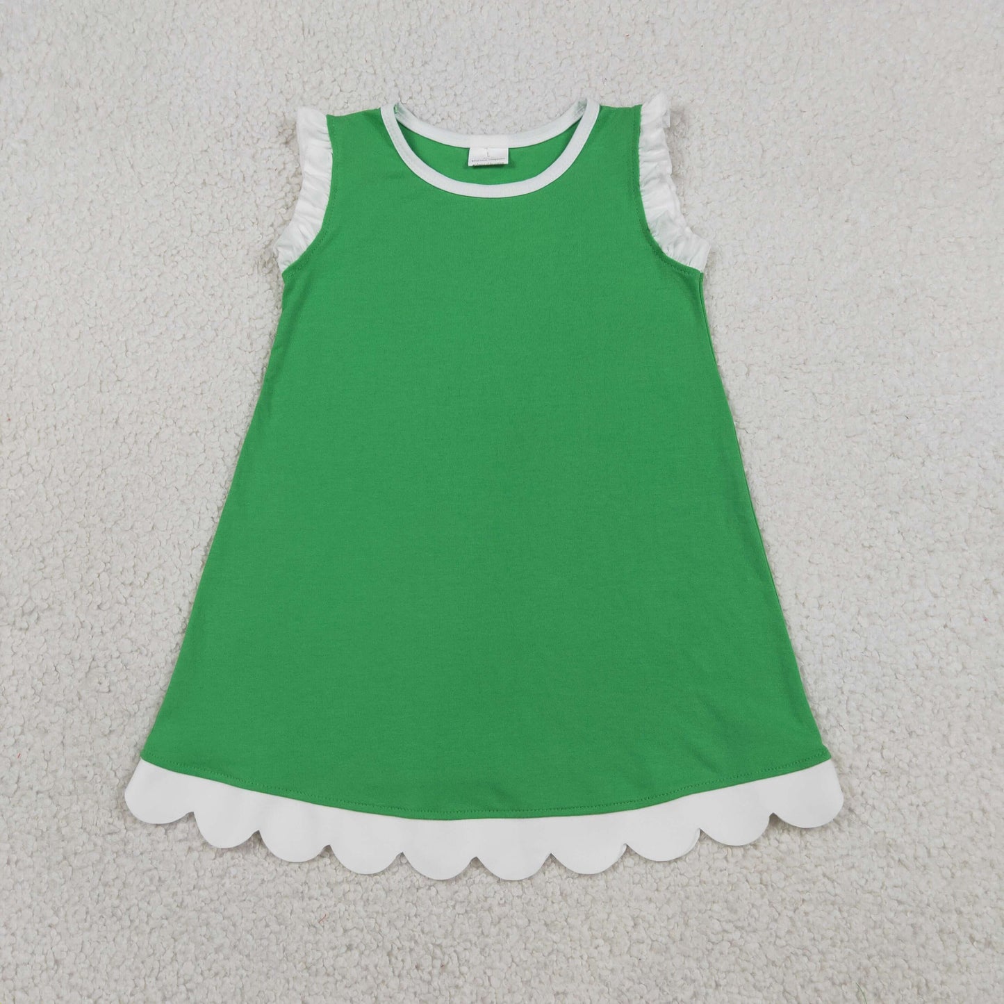 GSD4055 Green Sleeveless Girls Dress